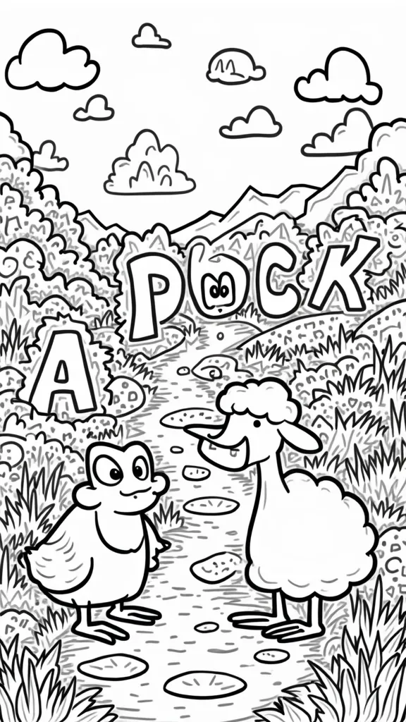 wordworld coloring pages